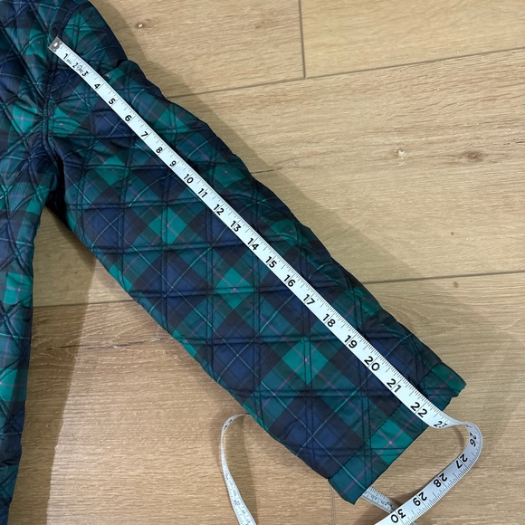 Crown and Ivy NWT Plaid Quilted Jacket in Blue and Green Mesium - Picture 5 of 7
